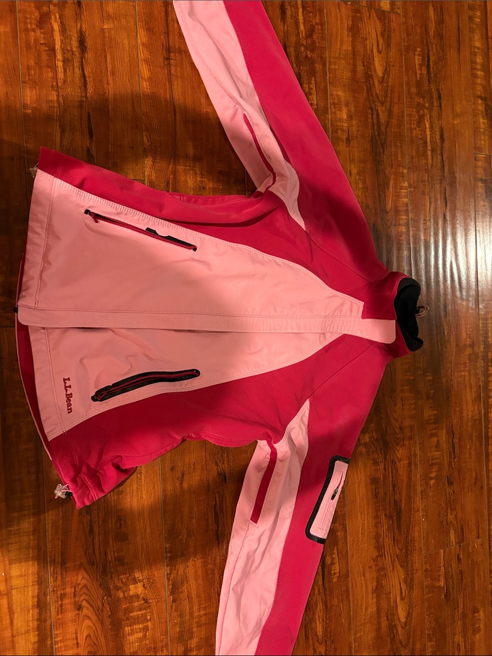L.L. Bean Two-Tone Pink Women's Shell Jacket